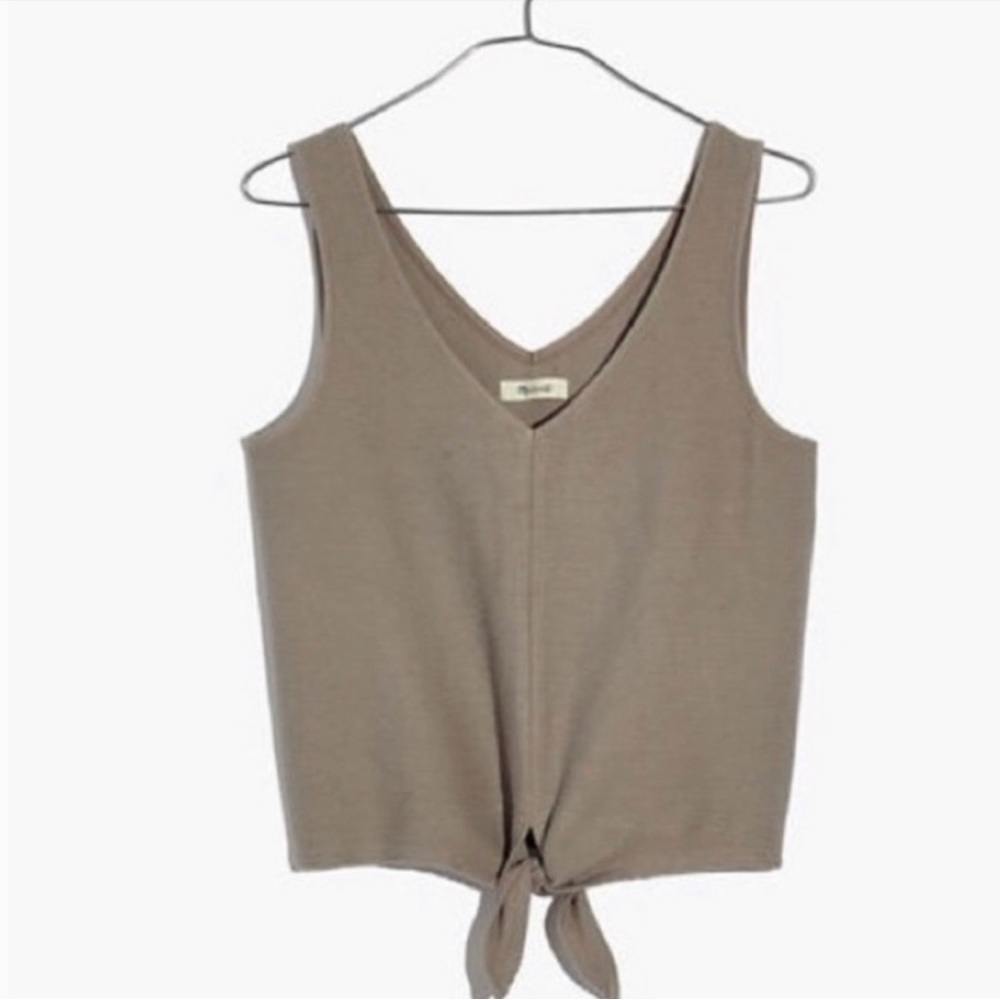 Madewell V-Neck Ribbed Slightly Cropped Tank